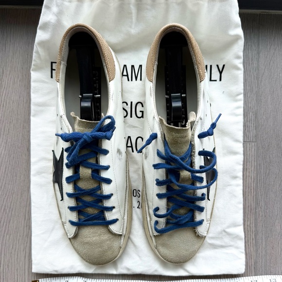 Golden Goose White and Blue Men's Sneakers 42EU - Picture 7 of 9